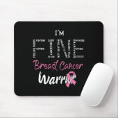 Feinstier Brustkrebs Krieger rosa Ribbon Brust Can Mousepad (Mit Mouse)