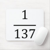 Feinstrukturkonstante, nur für Physiker Mousepad (Mit Mouse)