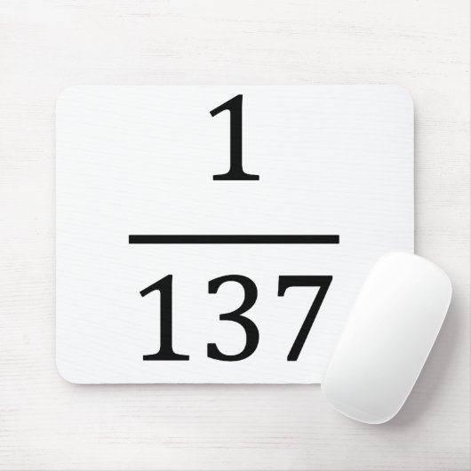 Feinstrukturkonstante, nur für Physiker Mousepad (Mit Mouse)