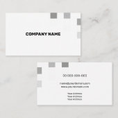 Feinweiße zeitgenössische Transparenz Visitenkarte (Vorne/Hinten)