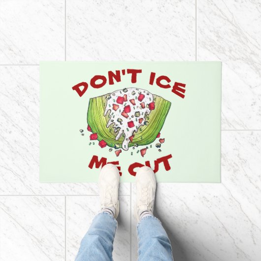 FEIS MIR NICHT AUS Funny Iceberg Lettuce Wedge Sal Fußmatte (Indoor)