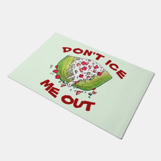 FEIS MIR NICHT AUS Funny Iceberg Lettuce Wedge Sal Fußmatte (Schrägansicht)