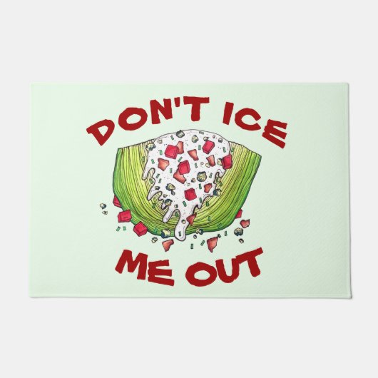 FEIS MIR NICHT AUS Funny Iceberg Lettuce Wedge Sal Fußmatte (Vorderseite)