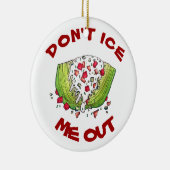 FEIS MIR NICHT AUS Funny Iceberg Lettuce Wedge Sal Keramik Ornament (Rechts)