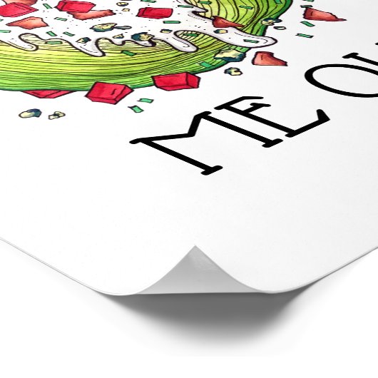 FEIS MIR NICHT AUS Funny Iceberg Lettuce Wedge Sal Poster (Ecke)