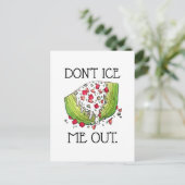FEIS MIR NICHT AUS Funny Iceberg Lettuce Wedge Sal Postkarte (Stehend Vorderseite)