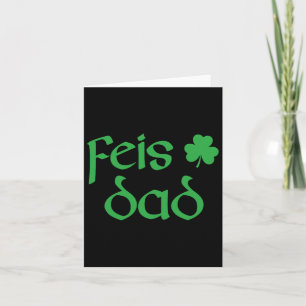 Feis Vater Irish Dance Kleeblatt Irish Dancing Men Karte