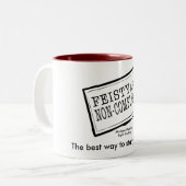 Feisty 15 Unze-Kaffee-Tasse Zweifarbige Tasse (Vorderseite Links)