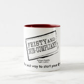 Feisty 15 Unze-Kaffee-Tasse Zweifarbige Tasse (Mittel)
