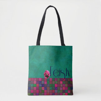 FEISTY - aquamarin, lila, Rosa - Handtasche