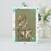 Feisty Baby Dankeskarte (Stehend Vorderseite)