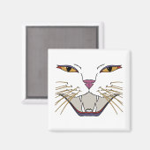 Feisty Cat Lover Magnet (Vorderseite/Rückseite)