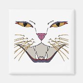 Feisty Cat Lover Magnet (Vorne)