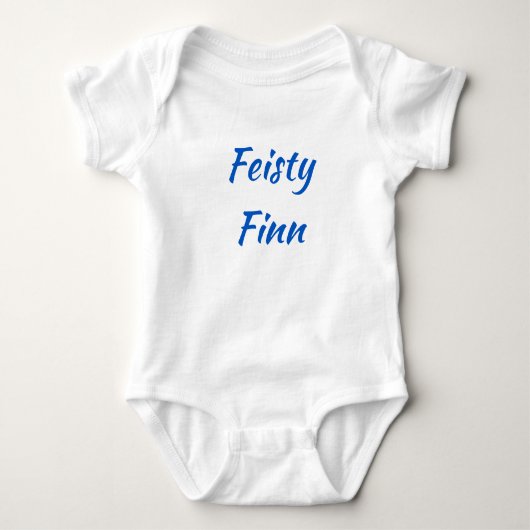 Feisty Finn Finland Baby One-Piece Baby Strampler (Vorderseite)