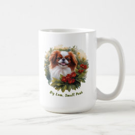 Feisty Little Red & White Japanisches Kinin Kaffeetasse