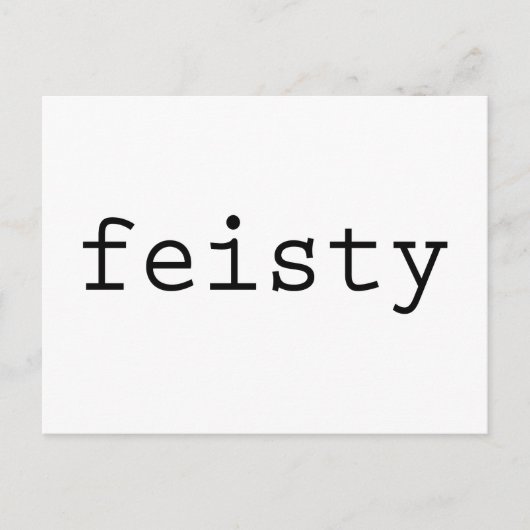 Feisty Postcard Postkarte (Vorderseite)
