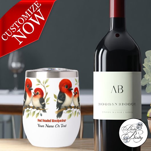 Feisty Red-kopfender Woodpecker