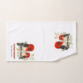 Feisty Red-kopfender Woodpecker Badhandtuch Set (Handtuch)