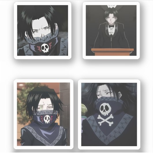 Feitan Portier Jäger x Jäger Anime Aufkleber Pack (Vorderseite)