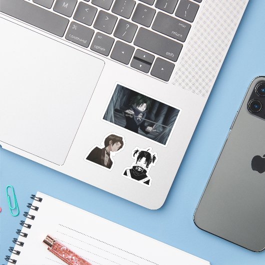 Feitan Portier Jäger x Jäger Anime Aufkleber Pack (Laptop mit iPhone)