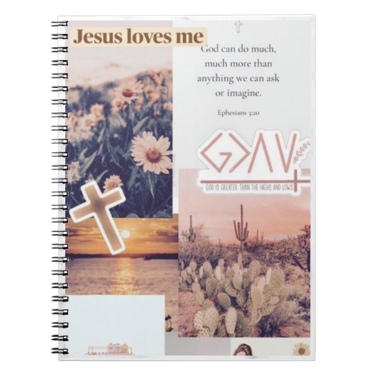Feith Based Notebook - Jesus Liebe Me Notizblock (Vorderseite)