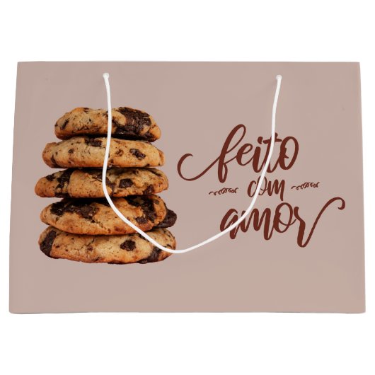 Feito com amor, Cookies aus Liebe Große Geschenktüte (Vorderseite)