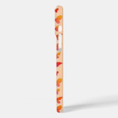 Fektile, Orange und Korallen Case-Mate iPhone Hülle (Rückseite / Links)