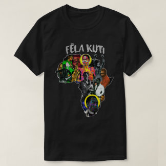 Fela Kuti Africa T-Shirt - Panafrikanisches Karten