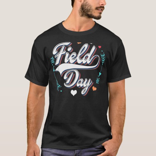 Feld 2022 Tag Retro Field Day T-Shirt (Vorderseite)