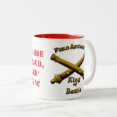 Feld-Artillerie - König des Kampfes - Zweifarbige Tasse (VorderseiteRechts)