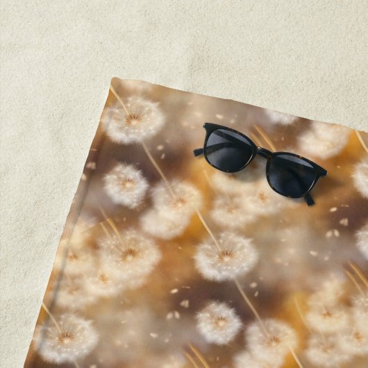 Feld aus warmer Löwenzahnlicht Strandtuch (Beispiel)