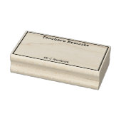 Feld "Bemerkungen des Lehrers mit Name" Gummistempel (Stempel)