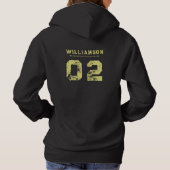 Feld "Benutzerdefiniertes Feld "Teamklubname" Hoodie (Rückseite)