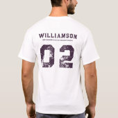 Feld "Benutzerdefiniertes Feld "Teamklubname" T-Shirt (Rückseite)