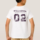 Feld "Benutzerdefiniertes Feld "Teamklubname" T-Shirt (Rückseite)