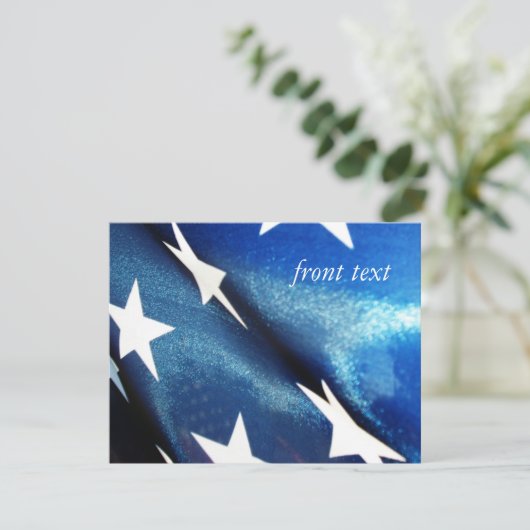 Feld Blau (1) Einladung (Stehend Vorderseite)