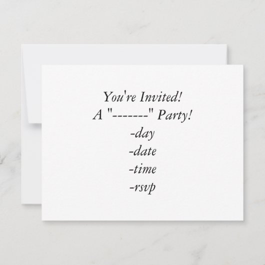 Feld Blau (1) Einladung (Rückseite)