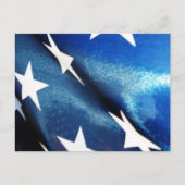 Feld Blau (1) Postkarte (Vorderseite)