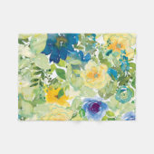Feld Blume Fleecedecke (Vorderseite (Horizontal))