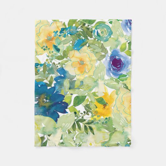 Feld Blume Fleecedecke (Vorderseite)