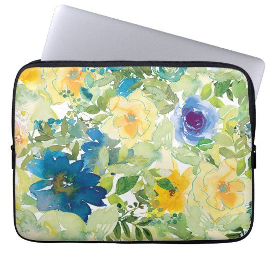 Feld Blume Laptopschutzhülle (Vorderseite)