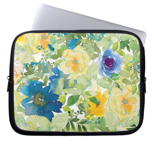 Feld Blume Laptopschutzhülle (Vorderseite)