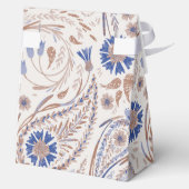 Feld Blume Paisley Muster Geschenkschachtel (Rückseite)