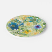 Feld Blume Pappteller (Schrägansicht)