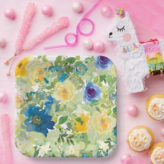 Feld Blume Pappteller (Party)