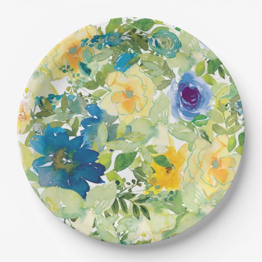 Feld Blume Pappteller (Vorderseite)