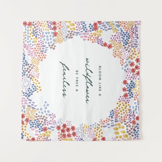 Feld Blume Wandteppich (Vorderseite (Horizontal))