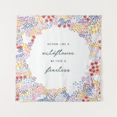 Feld Blume Wandteppich (Vorderseite)