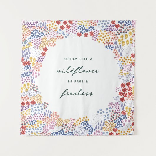 Feld Blume Wandteppich (Vorderseite)