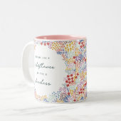 Feld Blume Zweifarbige Tasse (Vorderseite Links)